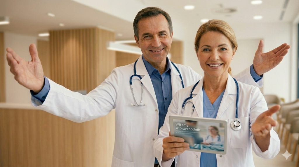 dwoje lekarzy zaprasza do przychodni Multi Med